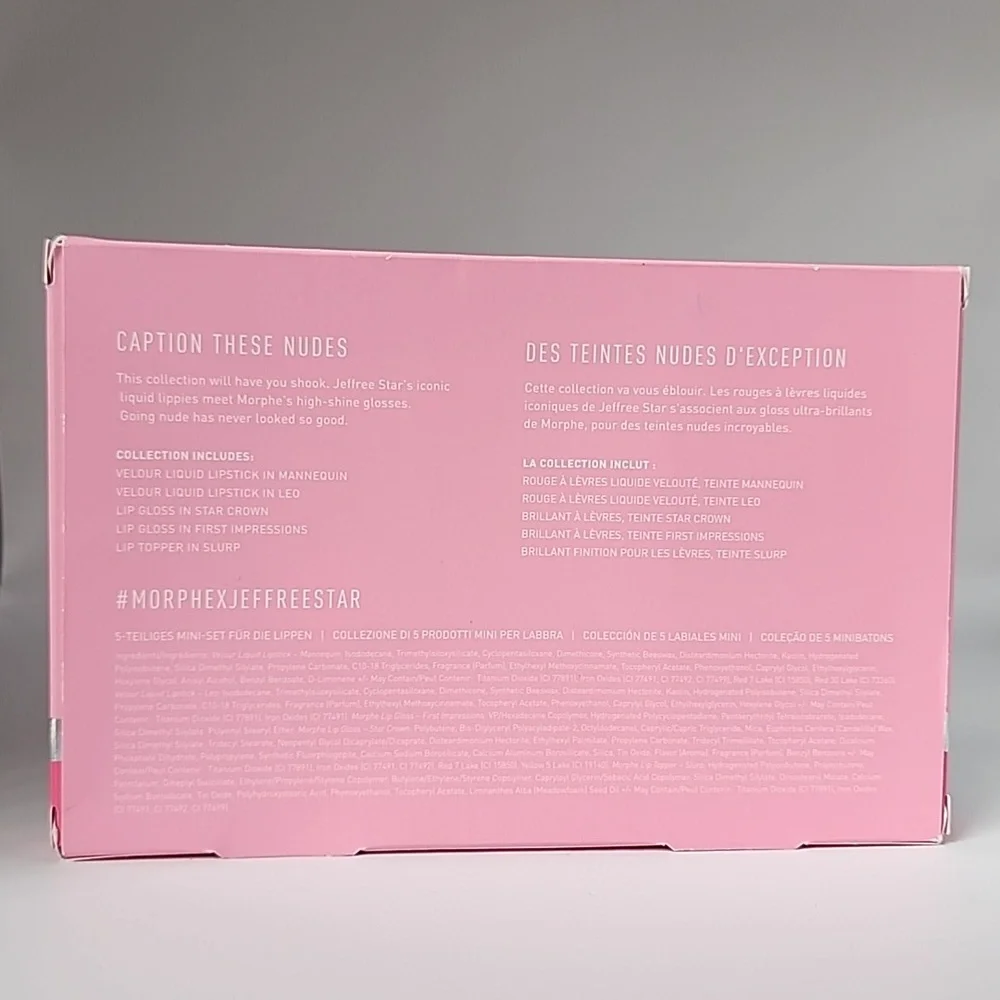Morphe X Jeffree Star Iconic Nudes 5 Piece Mini Lip Collection